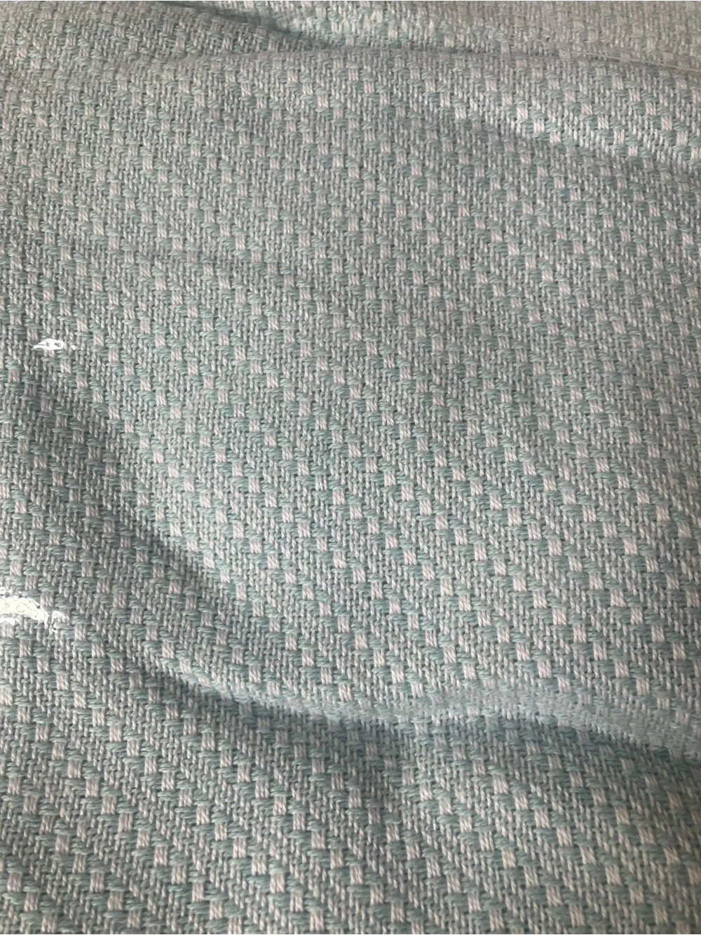 New In Pack Concierge Collection Egyptian Twin Cotton Woven Light Blue Blanket.